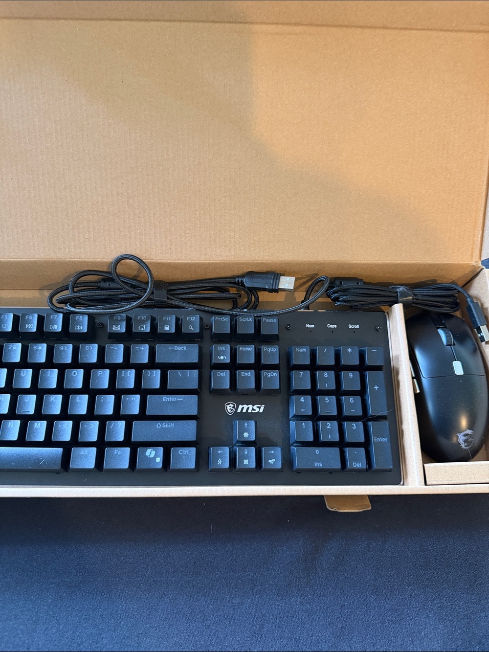 New in box - MSI Gaming keyboard and mouse